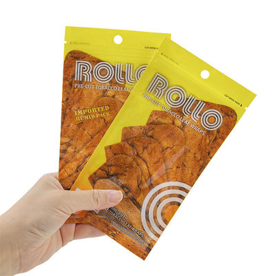 Bolsa plástica que se puede volver a sellar del humectador del cigarro con el agujero de la manija de ventana