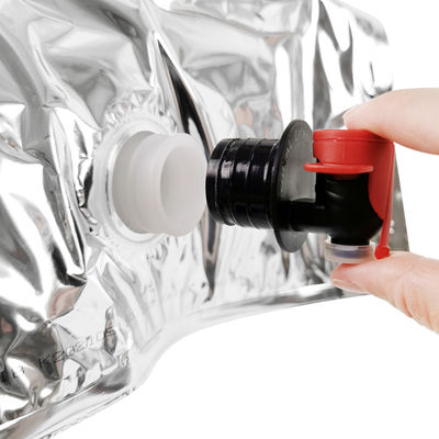 Bolsa de bebidas de aluminio transparente de 5L embalaje de jugo de bebida bolsa de vino en caja