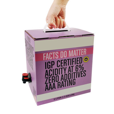 Bolsa de bebidas de aluminio transparente de 5L embalaje de jugo de bebida bolsa de vino en caja