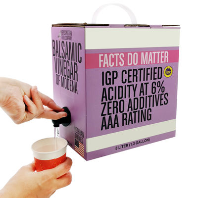 Bolsa de bebidas de aluminio transparente de 5L embalaje de jugo de bebida bolsa de vino en caja