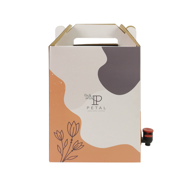 Caja de café personalizada de 1L/2L/3L, bolsa de café desechable en caja con dispensador de válvula