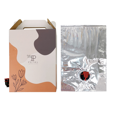 Caja de café personalizada de 1L/2L/3L, bolsa de café desechable en caja con dispensador de válvula