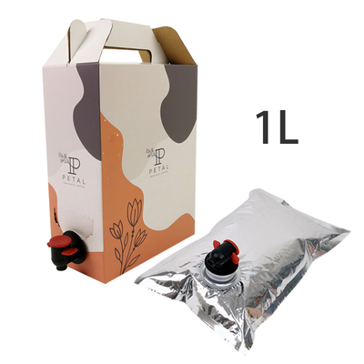 Caja de café personalizada de 1L/2L/3L, bolsa de café desechable en caja con dispensador de válvula