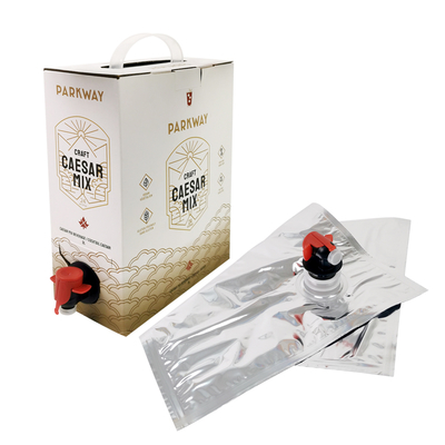1L 1.5L 2L 3L 5L 96OZ BIB BAG Bolsa desechable en caja Zumo de té Café para ir Bolsa de papel con dispensador