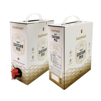 1L 1.5L 2L 3L 5L 96OZ BIB BAG Bolsa desechable en caja Zumo de té Café para ir Bolsa de papel con dispensador