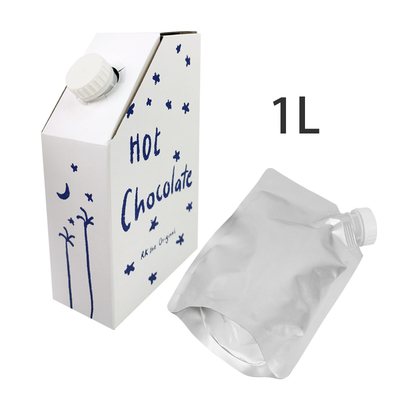 Caja de café de papel Kraft de 1L 3L 5L BIB Bolsa en caja de café Bolsa de café desechable en caja Con válvula Dispensador de líquido