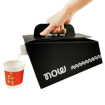 Impresión de logotipo personalizado 1L 2L 3L 5L 10L desechable Bebida de café Bebida de vino Bolsa BIB en caja Dispensador de café para llevar Bolsa aséptica en caja