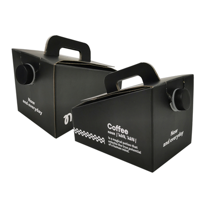 Impresión de logotipo personalizado 1L 2L 3L 5L 10L desechable Bebida de café Bebida de vino Bolsa BIB en caja Dispensador de café para llevar Bolsa aséptica en caja