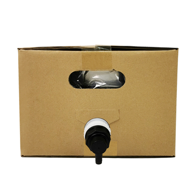 5L 10L 20L Bolsa en caja de calidad alimentaria transparente plástico aséptico embalaje de jugo de vino con tapa del grifo y contenedor de cartón bolsa BIB