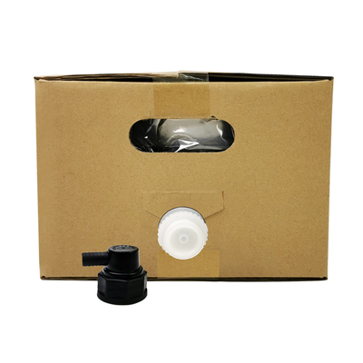 5L 10L 20L Bolsa en caja de calidad alimentaria transparente plástico aséptico embalaje de jugo de vino con tapa del grifo y contenedor de cartón bolsa BIB