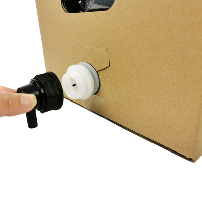 5L 10L 20L Bolsa en caja de calidad alimentaria transparente plástico aséptico embalaje de jugo de vino con tapa del grifo y contenedor de cartón bolsa BIB