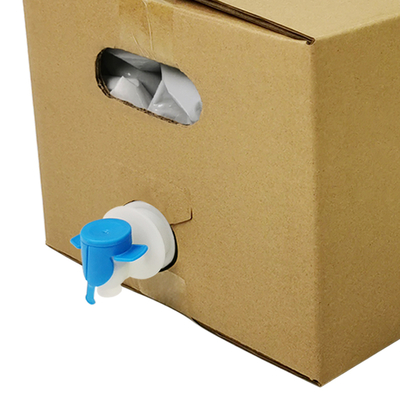 5L 10L 20L Bolsa en caja de calidad alimentaria transparente plástico aséptico embalaje de jugo de vino con tapa del grifo y contenedor de cartón bolsa BIB