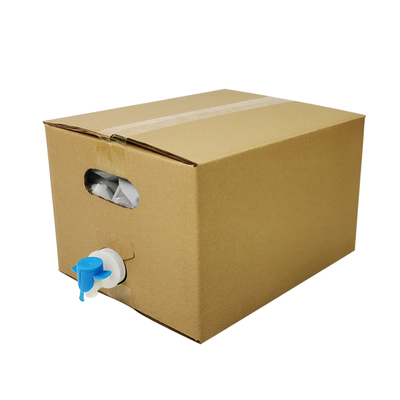 5L 10L 20L Bolsa en caja de calidad alimentaria transparente plástico aséptico embalaje de jugo de vino con tapa del grifo y contenedor de cartón bolsa BIB