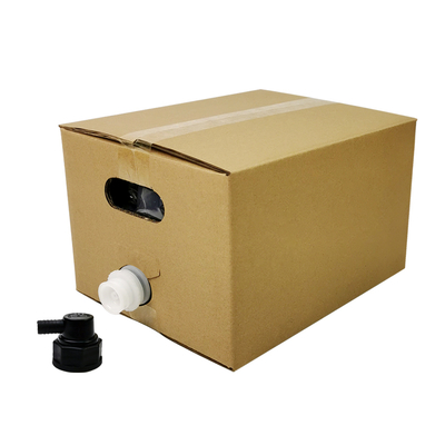 5L 10L 20L Bolsa en caja de calidad alimentaria transparente plástico aséptico embalaje de jugo de vino con tapa del grifo y contenedor de cartón bolsa BIB