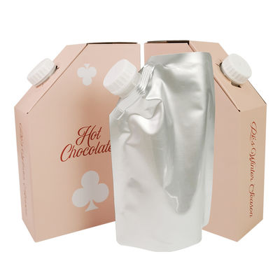 1L 1.5L 2L 3L 5L 96OZ BIB BAG Bolsa desechable en caja Zumo de té Café para ir Bolsa de papel con dispensador