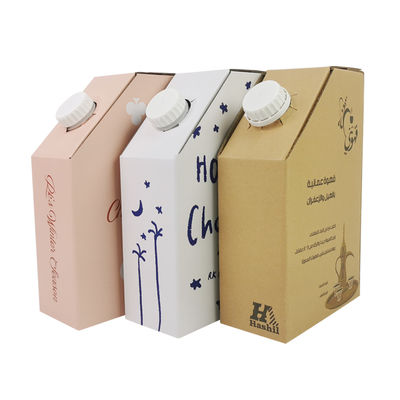 Bolsa de plástico BIB en caja 1L Cafetera de café caliente Embalaje líquido