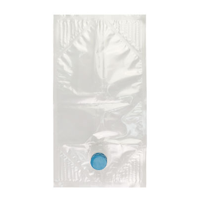 Bolsa para líquidos BIB de 10L para bebidas en caja con válvula de anillo roscado alto, bolsa aséptica de nailon para dispensador de zumo para envasado