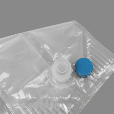 Bolsa para líquidos BIB de 10L para bebidas en caja con válvula de anillo roscado alto, bolsa aséptica de nailon para dispensador de zumo para envasado