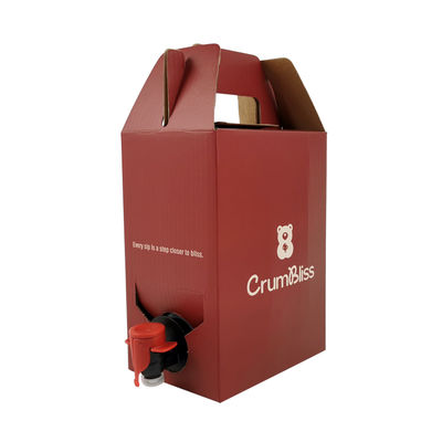 Solución de embalaje con bolsa en caja Contenedor resistente a fugas adecuado para el almacenamiento de líquidos y alimentos