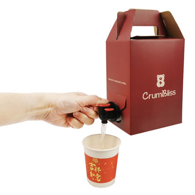 1L-10L Bolsa de embalaje de bebidas asépticas en la caja Sello térmico Bolsa de aluminio de vino y jugo con grifo Vitop para agua mineral