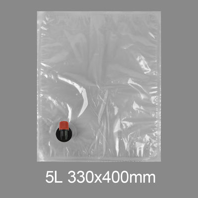 Bolsa de agua potable de plástico de 3l 5l 10l 20l con botella de agua potable, bolsa de jugo de vino en una caja con válvula de mariposa