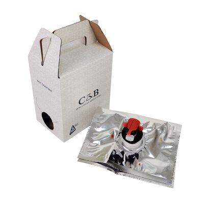 Bolsa de distribución fácil en caja con boquilla y sin mango para embalaje versátil