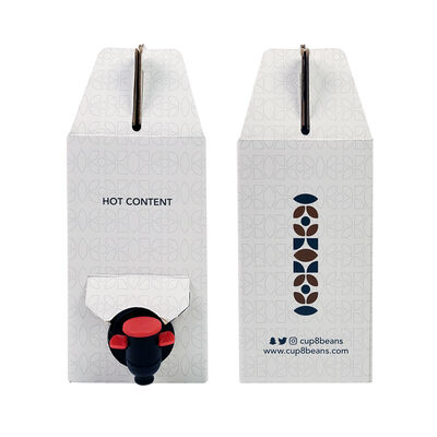 Bolsa de distribución fácil en caja con boquilla y sin mango para embalaje versátil