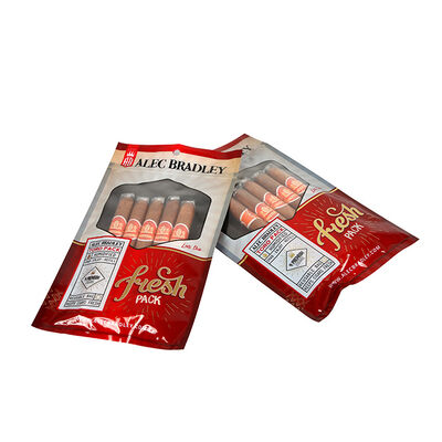Volumen 5 Cigarros Bolsa para Humidor de Cigarros Material TPU PE de Grado Alimenticio Diseño Ziplock Sello Hermético Sello de Humedad Duradero