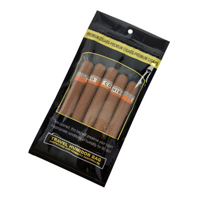Bolsas de humidor de cigarros medianas diseñadas con cierre con cierre por cierre de material de 009 mm que proporcionan una solución de almacenamiento para mantener el puro y la frescura