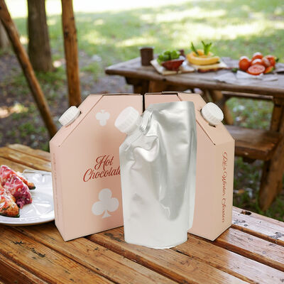 Bolsa certificada ISO SGS en caja de impresión personalizada Cuadrada Rectangular de embalaje de oferta y soluciones de almacenamiento de líquidos seguros