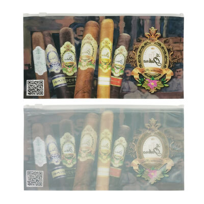 Bolsas pequeñas de plástico para puros, bolsas de plástico humectantes con cremallera, diseñadas para retener la humedad y un fácil acceso resellable