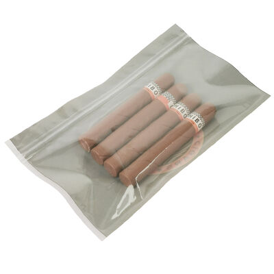 Volumen 5 Cigarros Bolsa de embalaje para cigarros TPU y PE de grado alimenticio, bolsa resellable duradera a prueba de humedad, adecuada para almacenamiento de cigarros