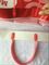 Año Nuevo plástico de encargo del color rojo de los bolsos de compras de la manija rígida de HPPE impreso