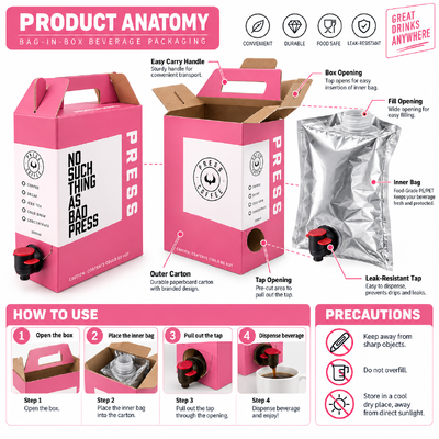 Sistemas personalizados de Bag in Box que ofrecen características duraderas, resistentes a fugas y fáciles de usar