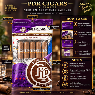 Lightweight And Compact Humidified Cigar Bags Featuring Tear-resistant And Puncture-resistant Materials For Cigar Freshness