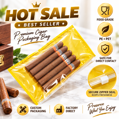 Cigar Humidor Bags Volume 5 Cigars Customer Request Protection and Humidity Maintenance for Cigars