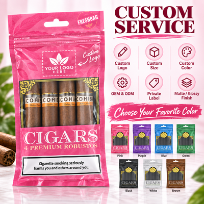 Bolsas para cigarros resistentes a rasgaduras y pinchazos diseñadas a medida para proporcionar soluciones de embalaje sólidas que protegen los cigarros de daños
