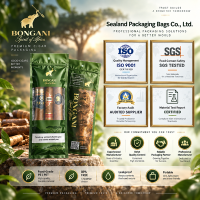 Bolsas pequeñas para humidor de cigarros con lámina de humedad en el interior, adecuadas para almacenar 5 cigarros manteniendo condiciones óptimas