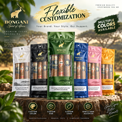 Bolsas pequeñas para humidor de cigarros con lámina de humedad en el interior, adecuadas para almacenar 5 cigarros manteniendo condiciones óptimas