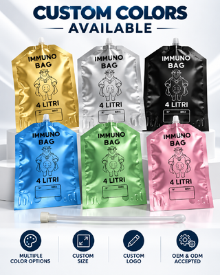 Bolsas de Pie Bolsas con Boquilla Grosor Personalizado Empaques Resellables Diseñados para Prevenir Derrames y Mantener la Frescura