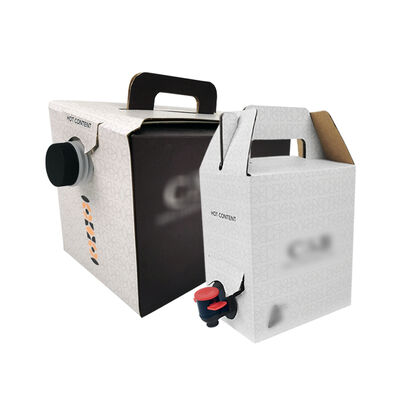 Customized BIB bags in Box made from eco friendly materials ensuring safe packaging and extended shelf life for liquids