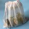 Eco - las bolsas de plástico amistosas del lazo, paquete plástico suave transparente blanco de bolsillo W30 x L33cm