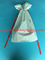 Las bolsas de plástico blancas del lazo del CPE para el regalo del Año Nuevo/artículos personales de S de las mujeres los ‘
