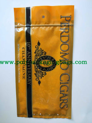 Bolsas de plástico para viajes Bolsas de plástico para cigarrillos Bolsas de embalaje con agujero y ventana