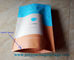 Bolso de aluminización de papel de la comida de Kraft de la cerradura de la cremallera
