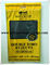 Amarillo portátil OPP/bolso hidratante del cigarro de la cremallera del LDPE con el humectador y la ventana