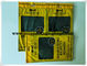 Amarillo portátil OPP/bolso hidratante del cigarro de la cremallera del LDPE con el humectador y la ventana