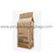 Bolso ziplock reciclable modificado para requisitos particulares de Kraft de la parte inferior plana del té del proveedor
