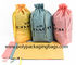 Bolsos de lazo impermeables plásticos de la cuerda del algodón del PE W42 x L44cm