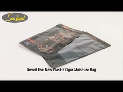 Bolsas de humidor de cigarrillos OPP PE reciclados con cierre de cremallera Bolsas de cremallera de cigarrillos Humi